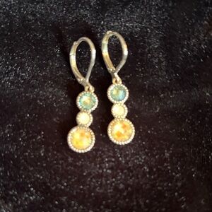 Elegant Multicolor Drop Earrings